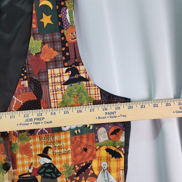 Halloween Vest Women LARGE Westbury Witches Bats Ghost "BOO" Pin Included Party - Picture 12 of 13
